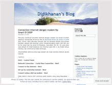 Tablet Screenshot of didikhanan.wordpress.com