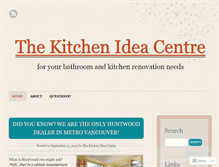 Tablet Screenshot of kitchenideacentre.wordpress.com