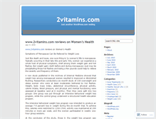 Tablet Screenshot of 2vitamins.wordpress.com