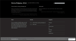 Desktop Screenshot of donnaridgway.wordpress.com