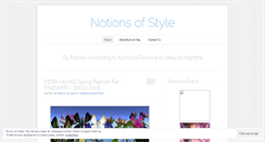 Desktop Screenshot of notionstyle.wordpress.com