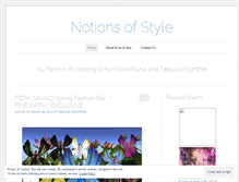 Tablet Screenshot of notionstyle.wordpress.com