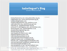 Tablet Screenshot of isabelleguei.wordpress.com