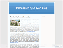 Tablet Screenshot of immobilierneuflyon.wordpress.com