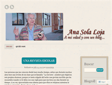 Tablet Screenshot of anasolaloja.wordpress.com