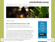 Tablet Screenshot of mindwhatyousay.wordpress.com