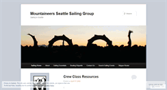 Desktop Screenshot of mtnsailing.wordpress.com