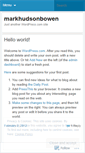 Mobile Screenshot of markhudsonbowen.wordpress.com