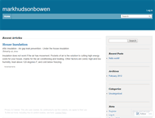 Tablet Screenshot of markhudsonbowen.wordpress.com