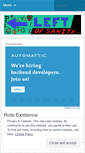 Mobile Screenshot of leftofsanity.wordpress.com