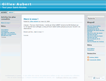 Tablet Screenshot of gillesaubert.wordpress.com