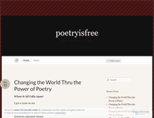 Tablet Screenshot of poetryisfree.wordpress.com