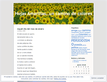 Tablet Screenshot of hojasamarillas.wordpress.com