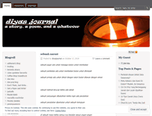 Tablet Screenshot of diyasjournal.wordpress.com