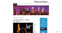 Desktop Screenshot of chevronsays.wordpress.com