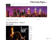Tablet Screenshot of chevronsays.wordpress.com