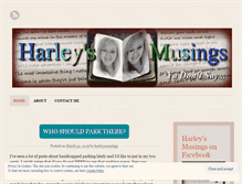 Tablet Screenshot of harleysmusings.wordpress.com