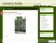 Tablet Screenshot of growingupreading.wordpress.com