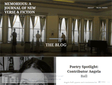Tablet Screenshot of memoriousmag.wordpress.com
