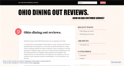 Desktop Screenshot of ohiodiningoutreviews.wordpress.com