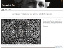 Tablet Screenshot of isomslist.wordpress.com