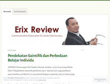 Tablet Screenshot of erixreview.wordpress.com