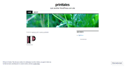 Desktop Screenshot of printtales.wordpress.com