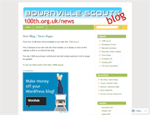 Tablet Screenshot of bournvillescouts.wordpress.com