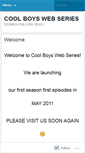 Mobile Screenshot of coolboysweb.wordpress.com