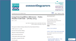 Desktop Screenshot of connectingcarers.wordpress.com