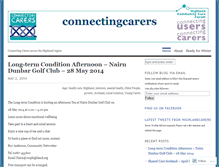 Tablet Screenshot of connectingcarers.wordpress.com