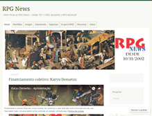 Tablet Screenshot of newsrpg.wordpress.com