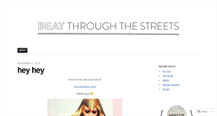 Desktop Screenshot of beatthroughthestreets.wordpress.com