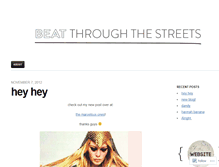 Tablet Screenshot of beatthroughthestreets.wordpress.com