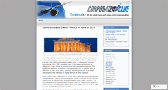 Desktop Screenshot of corporatebluetraveltalk.wordpress.com