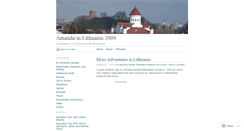 Desktop Screenshot of amandalithuania2009.wordpress.com