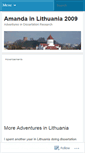 Mobile Screenshot of amandalithuania2009.wordpress.com