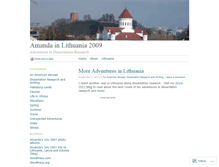 Tablet Screenshot of amandalithuania2009.wordpress.com