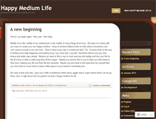 Tablet Screenshot of happymediumlife.wordpress.com