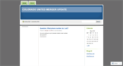 Desktop Screenshot of coloradounitedcu.wordpress.com