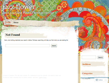 Tablet Screenshot of jazzflower.wordpress.com