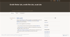 Desktop Screenshot of erotikfilmiizle.wordpress.com