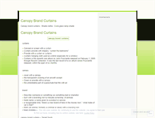 Tablet Screenshot of canopybrandcurtainsiwx.wordpress.com