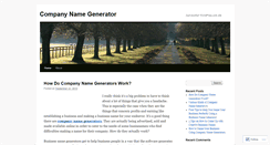 Desktop Screenshot of businessnamegenerator.wordpress.com