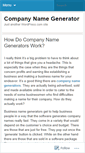 Mobile Screenshot of businessnamegenerator.wordpress.com