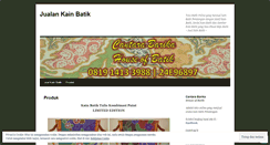 Desktop Screenshot of jualankainbatik.wordpress.com