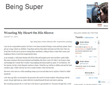 Tablet Screenshot of beingsuper.wordpress.com