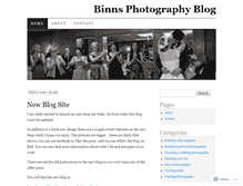 Tablet Screenshot of binnsphoto.wordpress.com