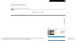 Desktop Screenshot of heriwinarto.wordpress.com