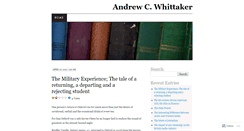 Desktop Screenshot of acwhittaker.wordpress.com